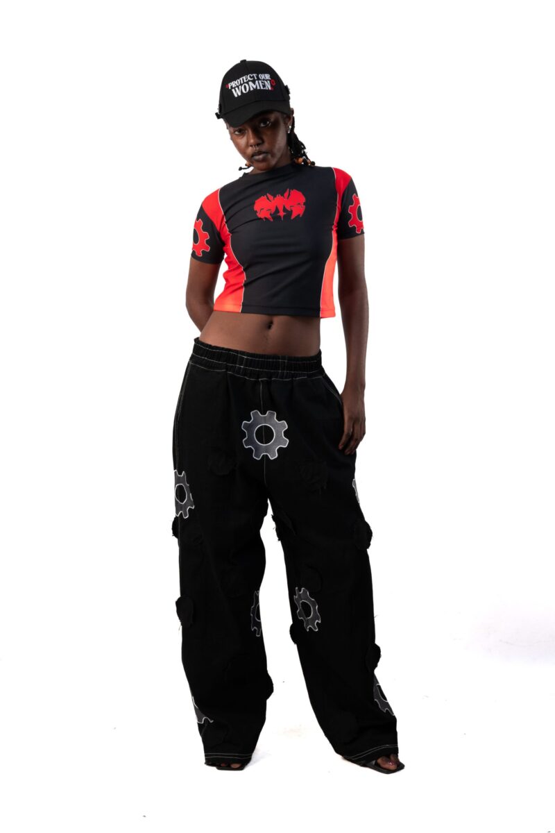 GEAR PATCH-EMBROIDERED PANTS